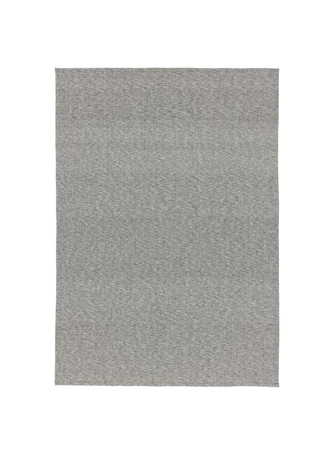 erorex Rug, flatwoven, black/natural, 155x220 cm - Image 1