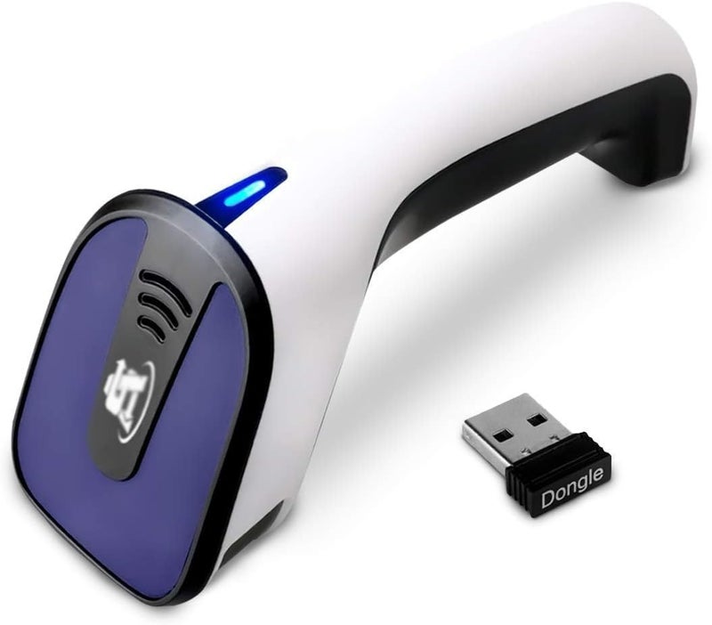 Wireless Bluetooth Barcode Scanner, 3-in-1 Barcode Scanner Cordless QR Code Reader Inventory Management Scanner Rechargeable 2D Scan Gun for Inventory Management - USB Bar Code/QR Code Reader - Image 1