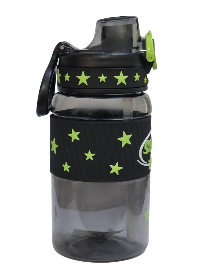 Stars 600ml Healthy Kids Water Bottle Acrylic Children's Cup Portable Kids Water Bottle, Fashion Design Large Capacity BPA Free Water Bottle for School, Shopping, Sports, Travel  - Image 4