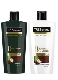 TRESemmé Botanique Shampoo Plus Conditioner Nourish & Repair with Coconut Oil and Aloe Vera 700 ML 2 PCS 