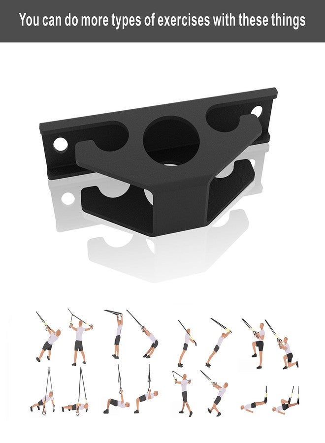 Wpbhk Resistance Band Wall Anchors, Wall Mount Workout Anchors, Band Hooks, Space Saving Wall Mount Clips for Home Gym Workouts, Strength Training, Physical Therapy - Image 4