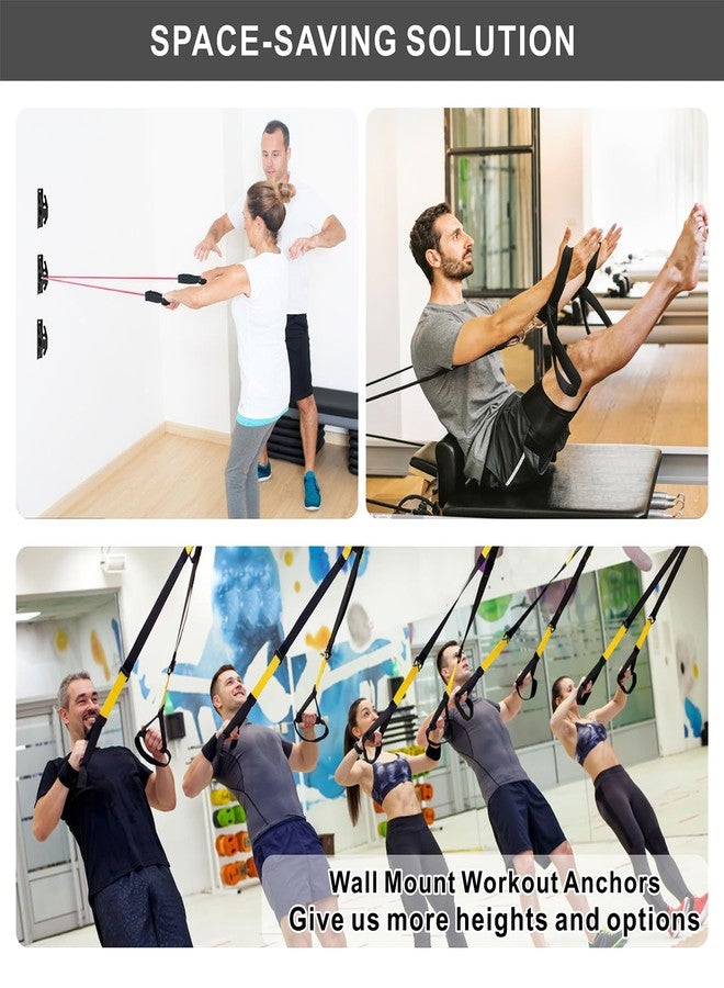 Wpbhk Resistance Band Wall Anchors, Wall Mount Workout Anchors, Band Hooks, Space Saving Wall Mount Clips for Home Gym Workouts, Strength Training, Physical Therapy - Image 5