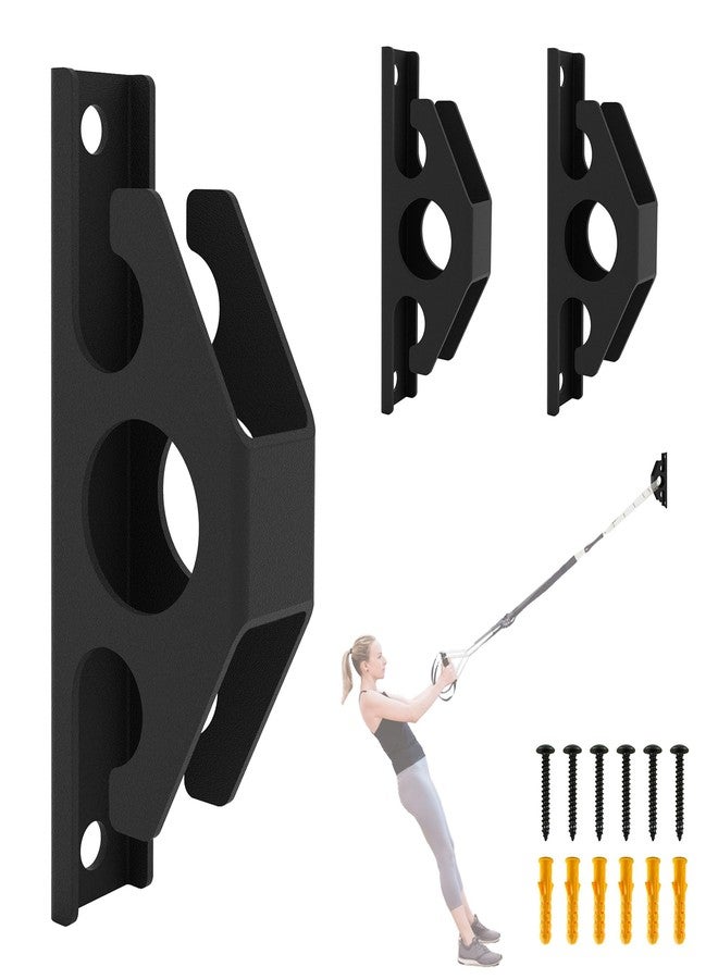 Wpbhk Resistance Band Wall Anchors, Wall Mount Workout Anchors, Band Hooks, Space Saving Wall Mount Clips for Home Gym Workouts, Strength Training, Physical Therapy - Image 1