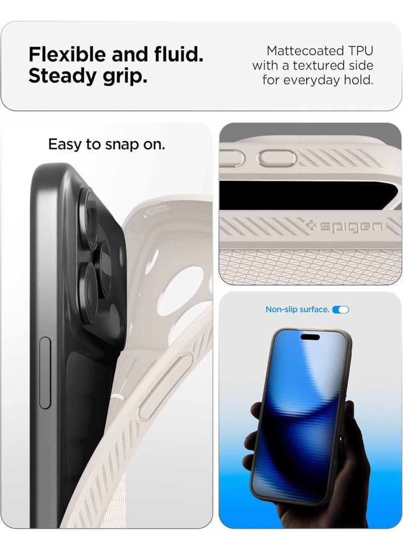 Spigen Liquid Air iPhone 17 PRO Case Cover (2025) - Natural Titanium - Image 4