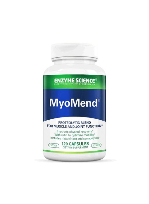Myomend, 120 Capsules – Muscle & Joint Support – Formulated with Bromelain and Rutin – Enzyme Health Supplement – Vegan and Kosher
