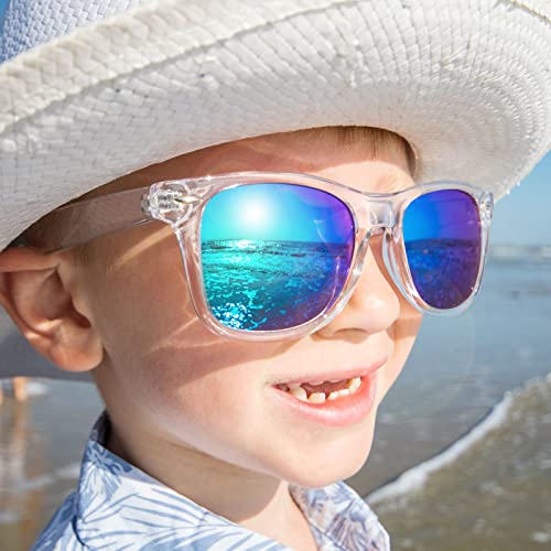 Pibupibu 8 Pack Neon Party Sunglasses Bulk Adult, Colorful Retro 80s Beach Sunglasses for Women Men Party Favors - Image 5