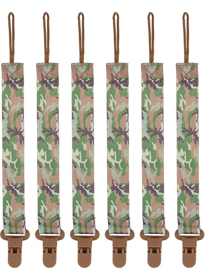 Pixie Combo Pack Pacifier Holder Army Print (Pack Of 6) - Image 3