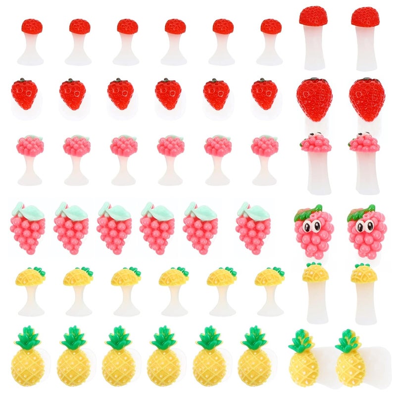 Uonlytech 24pcs Silicone Toe Separators Fruit Toe Separator Toe Nail Separators Toes Dividers Pedicures Nail Art Tools Pedicure Spacers for Nail Salon