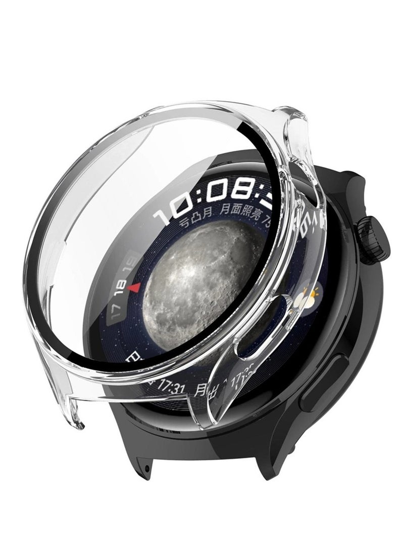 PC Case Glass For Huawei Watch 4 Pro Smart Watch Screen Protector Bumper Shell For Huawei Watch4 Pro Cover Cases (Clear) - Image 2