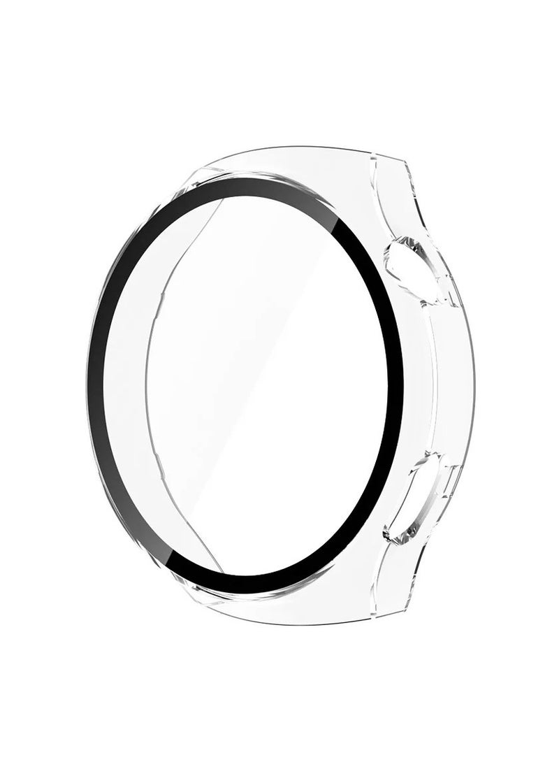 PC Case Glass For Huawei Watch 4 Pro Smart Watch Screen Protector Bumper Shell For Huawei Watch4 Pro Cover Cases (Clear) - Image 1