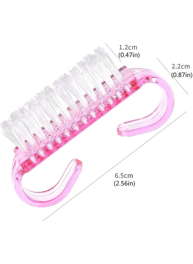MOMENT 4 Pack Handle Grip Nail Brush, Fingernail Scrub Cleaning Brushes For Toes And Nails Cleaner, Pedicure Brushes For Men And Women  - Image 2