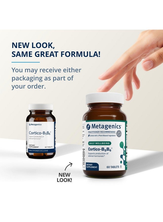 Metagenics Cortico-B5B6 - Supports Adrenal Hormones* - with Vitamin B5, Vitamin B6 & Vitamin C - Energy Support* - Non-GMO & Gluten Free - 60 Tablets - Image 3