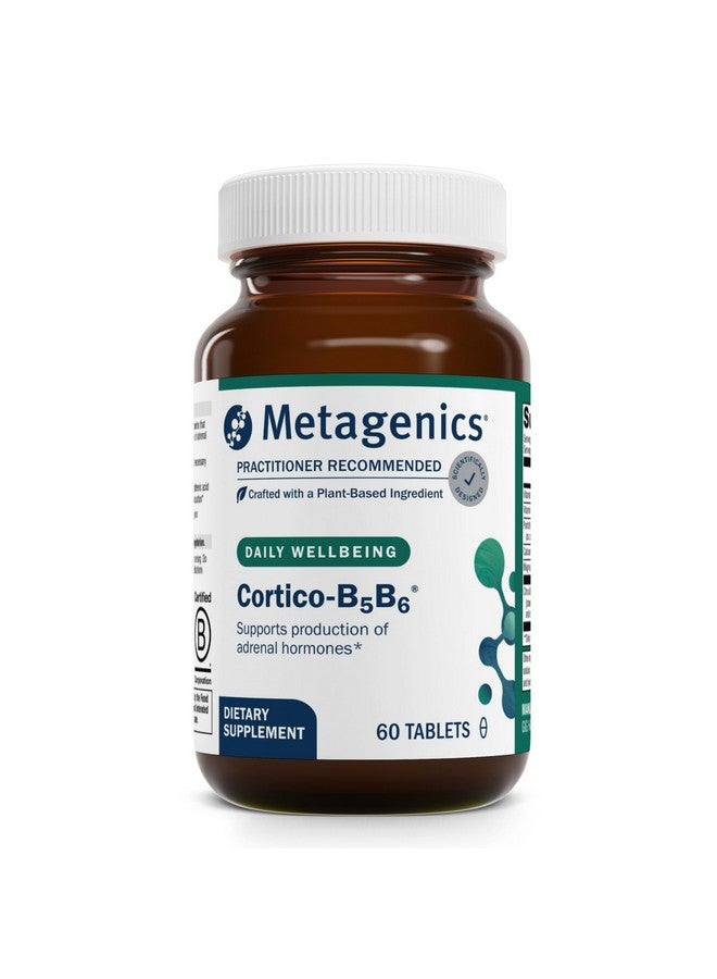 Metagenics Cortico-B5B6 - Supports Adrenal Hormones* - with Vitamin B5, Vitamin B6 & Vitamin C - Energy Support* - Non-GMO & Gluten Free - 60 Tablets - Image 1