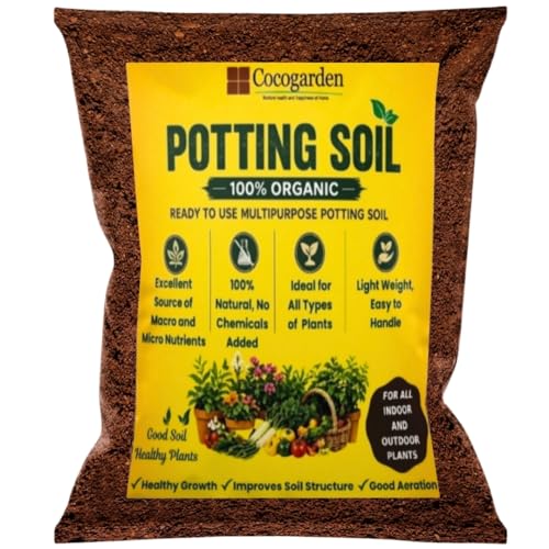 Cocogarden Organic Potting Soil Mix 2kg | Ready-to-Use Enriched Growing Medium for Plants | Promotes Strong Roots, Keeps Soil Hydrated Longer & Supports Healthy Growth - Image 1