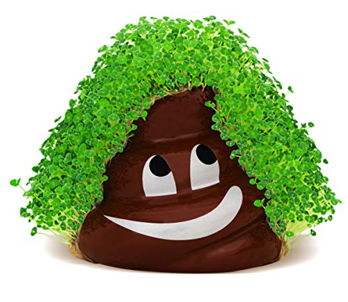 Chia Pet Emoji Poopy with Seed Pack, Decorative Pottery Planter, Easy to Do and Fun to Grow, Novelty Gift, Perfect for Any Occasion - Image 2