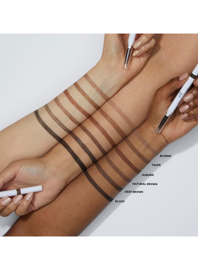 elf instant lift brow pencil dual sided fine tip shapes defines fills contours combs tames brows neutral brown 0.006 oz - Image 3