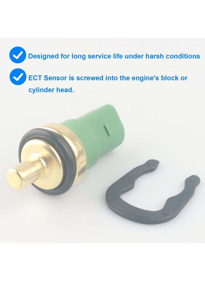 Allmotorparts Coolant Temperature Sensor, ECT Temp Sensor Replace 158-0629, 1580629 Compatible with Audi VW - 1999-2010 Beetle, 1999-2006 Golf, 1999-2005 Jetta Passat, 2000-2008 A4, 2000-2009 S4, 2000-2006 TT, More  - Image 3