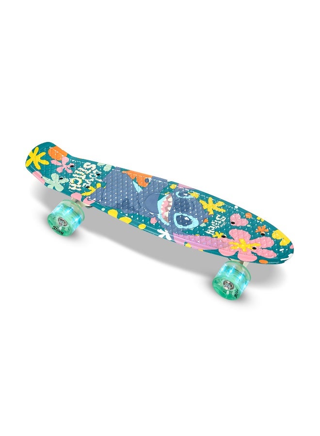 Spartan 22" Stitch Skateboard for Kids & Teens | PU Wheels for Smooth Ride | ABEC 5 Carbon Steel Bearings | 3.25" Heavy Duty Aluminum Trucks | Compact & Durable Cruiser for Beginners | SP-1014-STI - Image 2