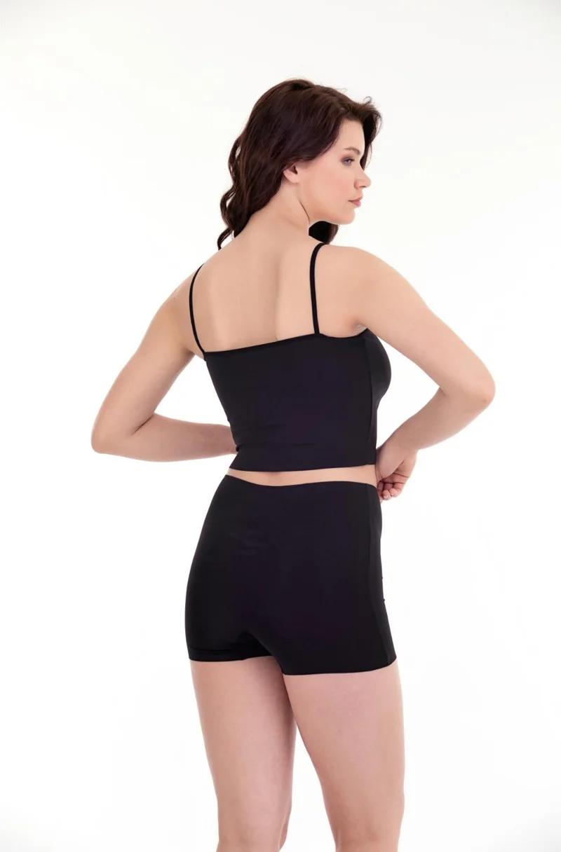Sensu Laser Cut High Waist Shorts 3 Piece Set ASORTI