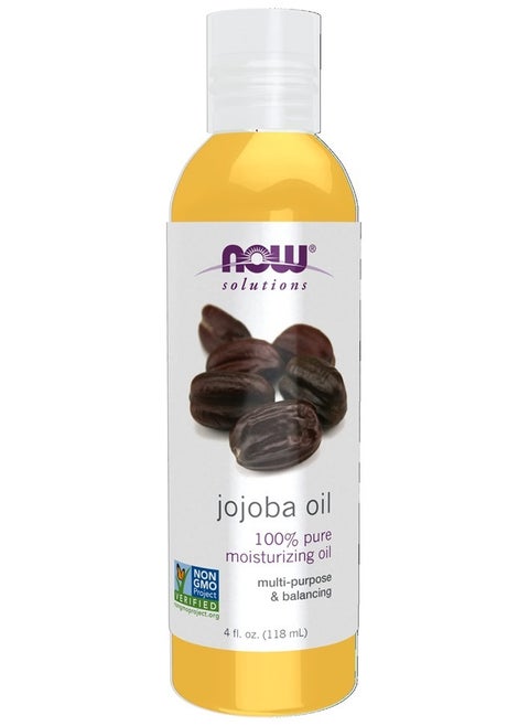 Solutions, Jojoba Oil, 100% Pure Moisturizing, Multi-Purpose Oil for Face, Hair and Body, 4-Ounce