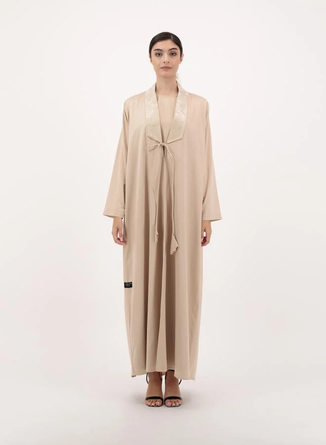 Front open embellished abaya
