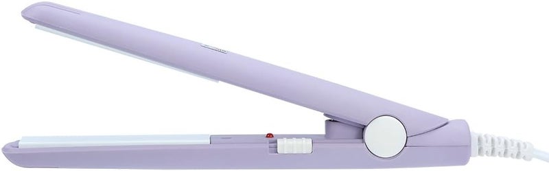 Flat Iron Curler 25W PTC Straightener And Curling Iron In One Mini Hair Straightener purple Us Plug