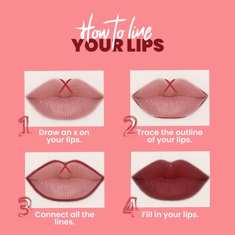 KRENI Absolute Matte Lipliner Pencil Set  Long Stay  Smudge Free  Waterproof  Creamy Lip Liner Pencil Multi Color Pack Of 12 - Image 3