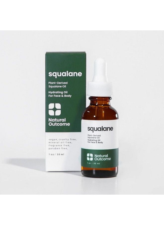 natural outcome Pure Squalane Oil L 100% Plant Derived Squalane Oil For Face Body Hair & Lips I Weightless Moisturizing Oil Firms Skin Reduces Fine Lines & Enhances Skin Elasticity I 1 Oz  - Image 1