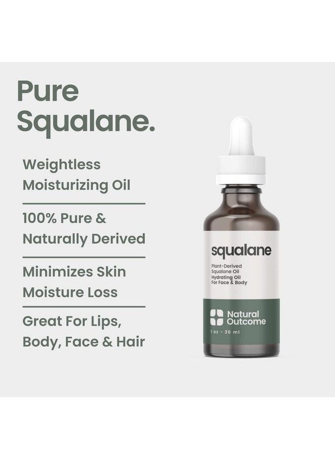 natural outcome Pure Squalane Oil L 100% Plant Derived Squalane Oil For Face Body Hair & Lips I Weightless Moisturizing Oil Firms Skin Reduces Fine Lines & Enhances Skin Elasticity I 1 Oz  - Image 3