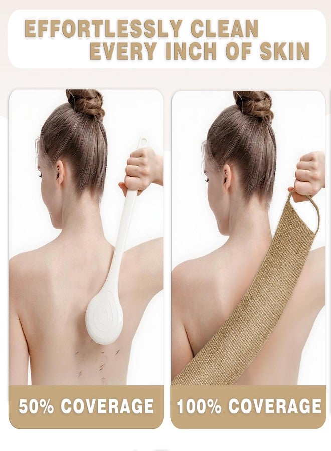 Brvlsoc Extra Rough Exfoliating Back Scrubber - Natural Jute Body Scrubber for Men, Workers & Athletes, Durable Daily Deep-Cleansing Bath Tool - Image 4