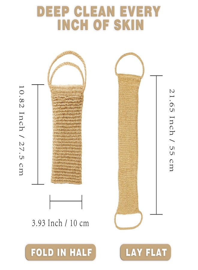 Brvlsoc Extra Rough Exfoliating Back Scrubber - Natural Jute Body Scrubber for Men, Workers & Athletes, Durable Daily Deep-Cleansing Bath Tool - Image 2