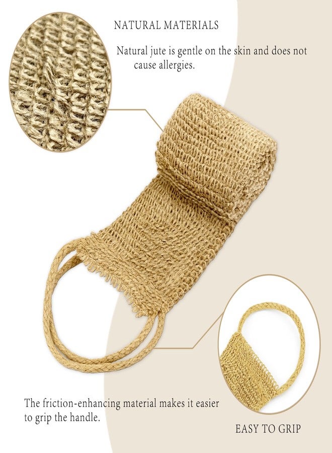 Brvlsoc Extra Rough Exfoliating Back Scrubber - Natural Jute Body Scrubber for Men, Workers & Athletes, Durable Daily Deep-Cleansing Bath Tool - Image 5