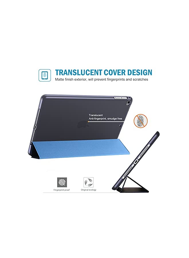 Procases ProCase iPad 9.7 Case (6th/ 5th Generation, 2018/2017 Model), iPad Air 1/2, Slim Trifold Soft TPU Translucent Back Cover Smart Case -Navy - Image 5