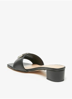 Celeste Women's Embellished Slip-On Sandals with Block Heels  - Image 2