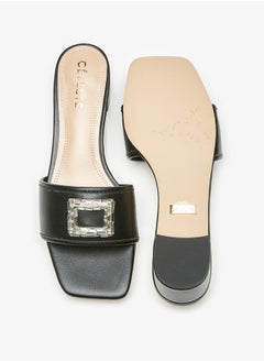 Celeste Women's Embellished Slip-On Sandals with Block Heels  - Image 4
