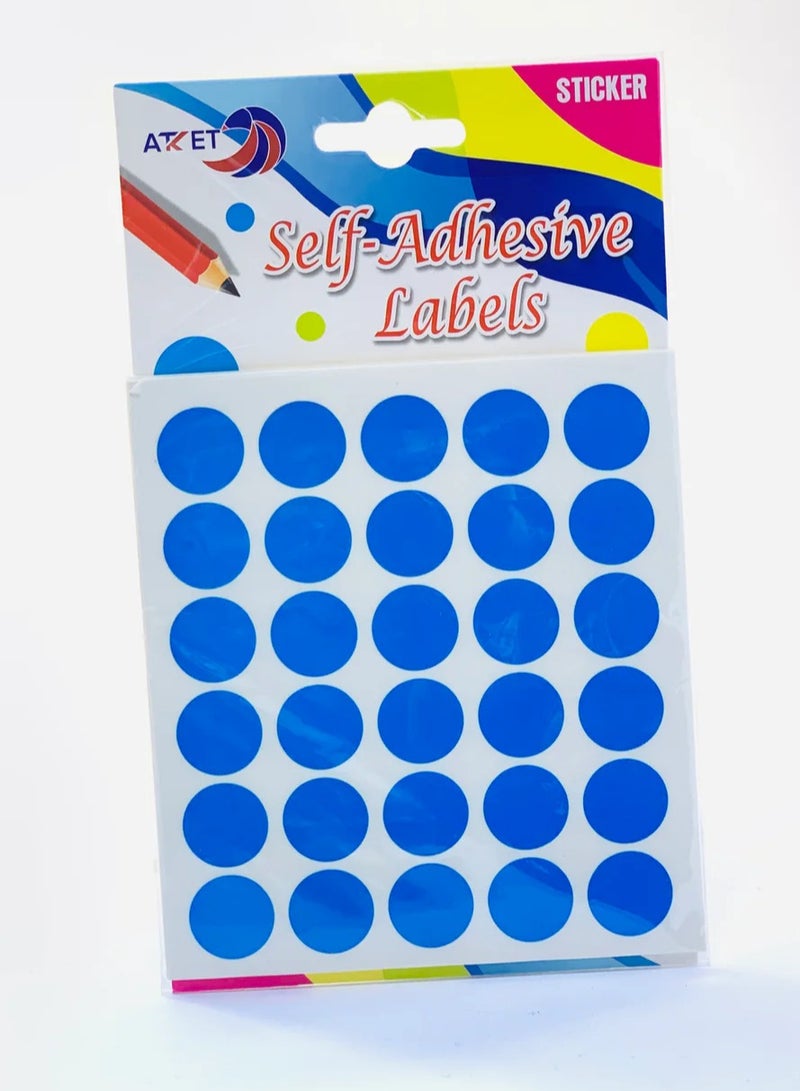 Self Adhesive Dot Labels Blue 300pcs