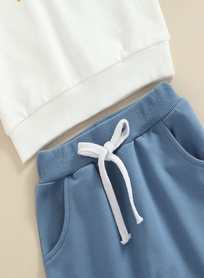 Thorn Tree Newborn Baby Girls Clothes Cotton Suit Cute Baby Kid Infant Toddler Play Wear Fall Winter Rainbow Outfits (Blue Pants Rainbow Suit, 18-24 Months) - Image 5