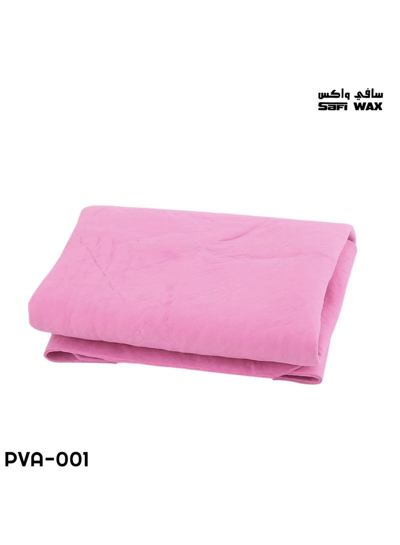 Safi WAX SAFI WAX Chamois Car Washing Towel Car Washing Drying Towel Chamois Leather For Cleaning Polishing Pink PVA-001  - Image 1