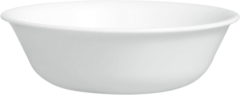 Corelle Vitrelle 4-Pieces 18-Oz Soup/Cereal Bowls  Chip & Crack Resistant Glass Dinnerware Set Bowls  Winter Frost White - Image 1