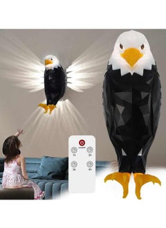 Generic Magnetic LED Wall-Mounted Eagle Night Light – Remote Control, USB Rechargeable, Battery Powered, Decorative Mood Light for Kids, Indoor & Office Décor  - Image 1