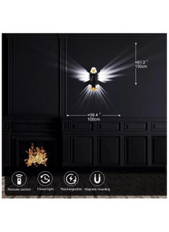 Generic Magnetic LED Wall-Mounted Eagle Night Light – Remote Control, USB Rechargeable, Battery Powered, Decorative Mood Light for Kids, Indoor & Office Décor  - Image 4