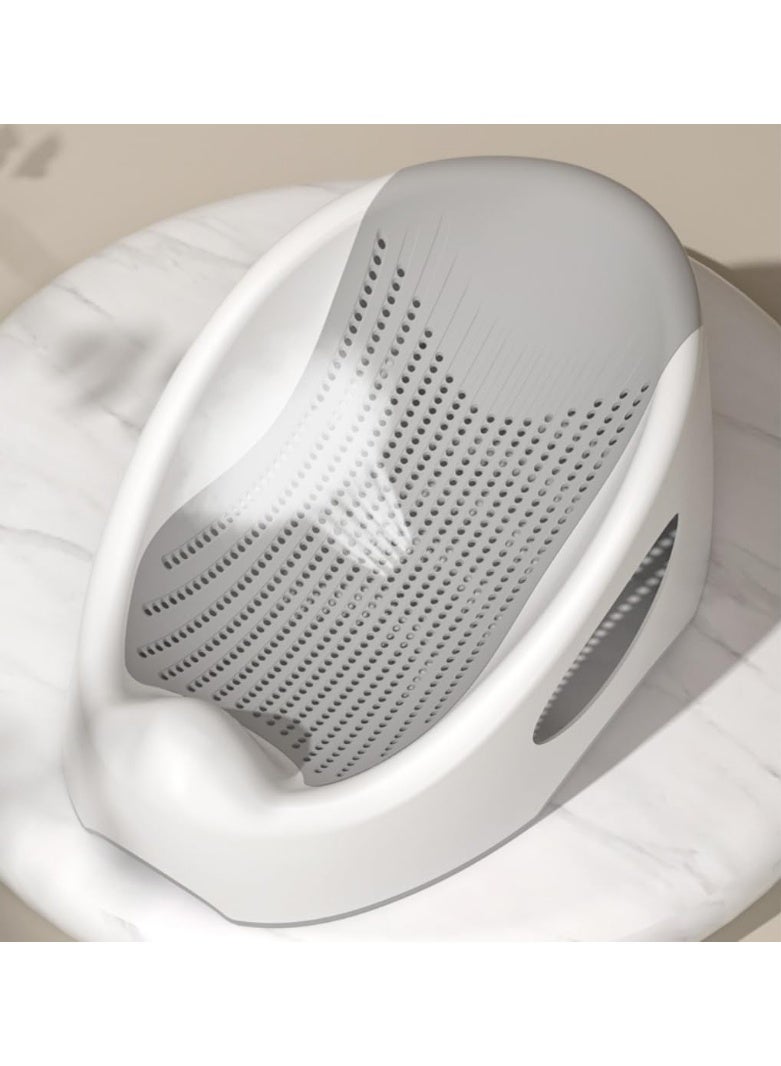 Silicone bath seat for babies and toddlers, gray color - Image 3