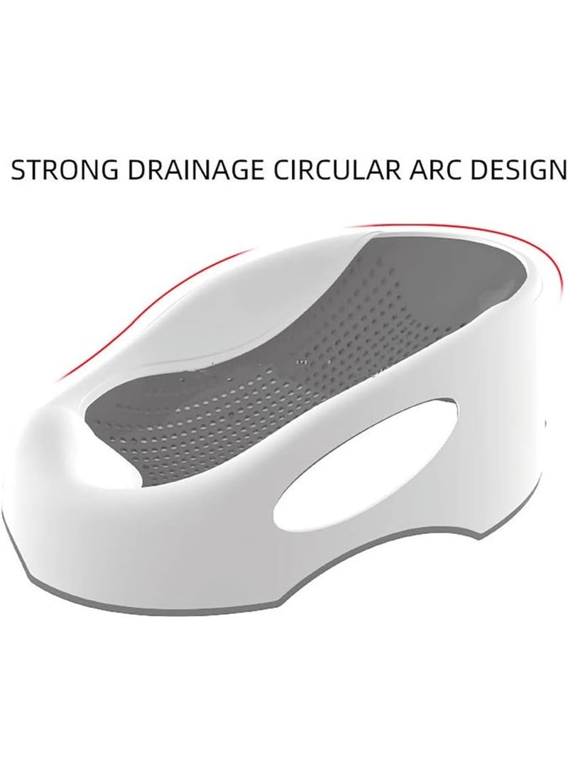 Silicone bath seat for babies and toddlers, gray color - Image 5