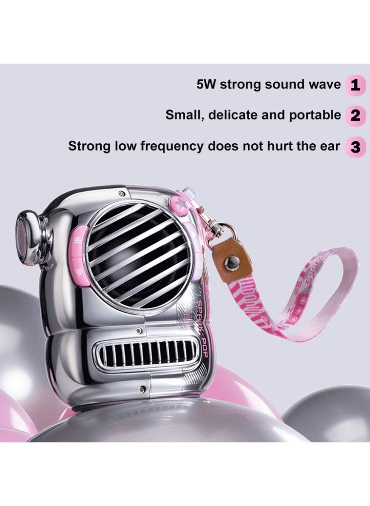 Divoom Spark Pop Bluetooth Speaker Portable Mini Speaker Class-D 25W Digital Amplifiers PINK  - Image 2