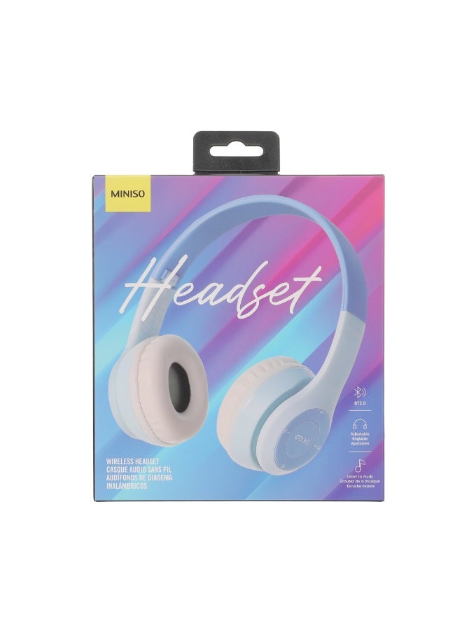 Miniso Macaron Fantasy Wireless Headset  Model: BF001(Blue) 