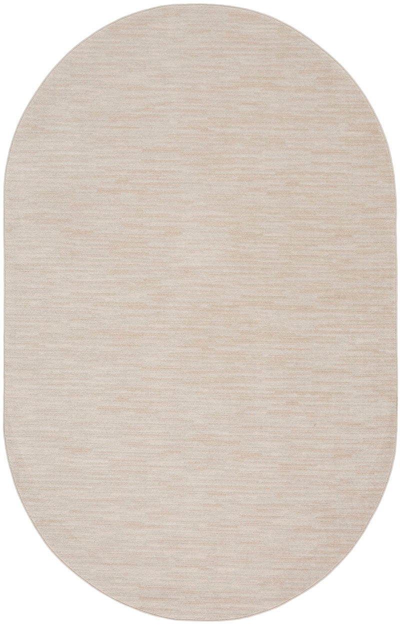 Nourison Home Nourison Essentials Ivory Beige 6' x 9' Oval Area Rug - Easy Clean, Non Shedding, Bed Room, Living Room, Dining Room, Kitchen (6' x 9' Oval) - Image 4