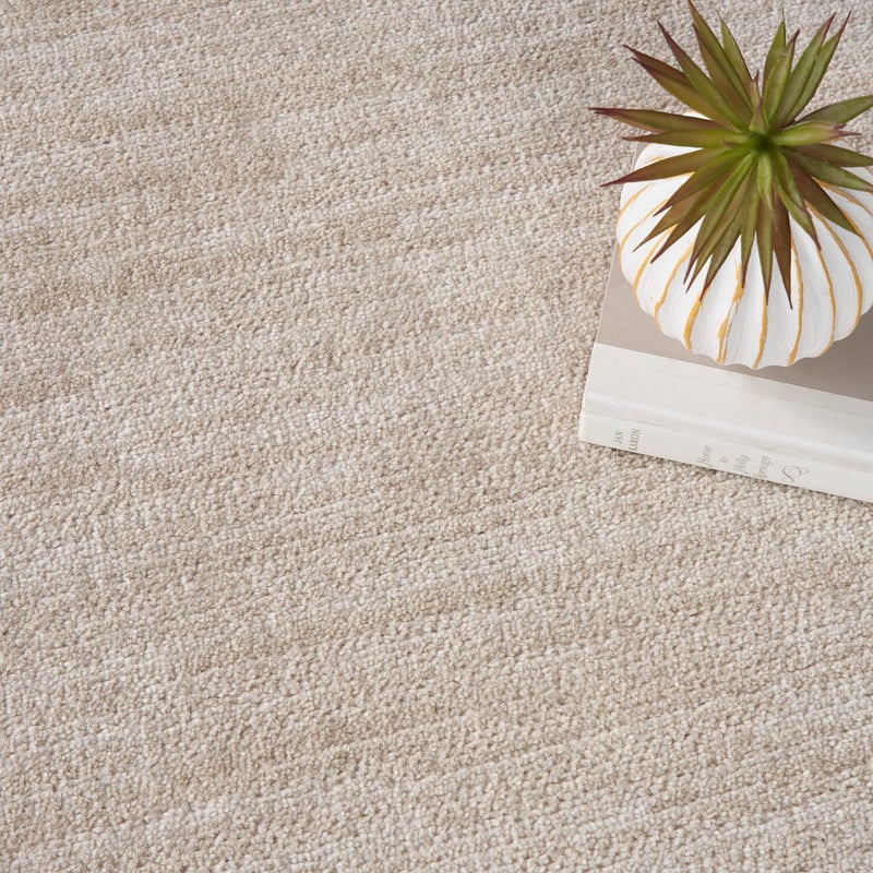 Nourison Home Nourison Essentials Ivory Beige 6' x 9' Oval Area Rug - Easy Clean, Non Shedding, Bed Room, Living Room, Dining Room, Kitchen (6' x 9' Oval) - Image 5