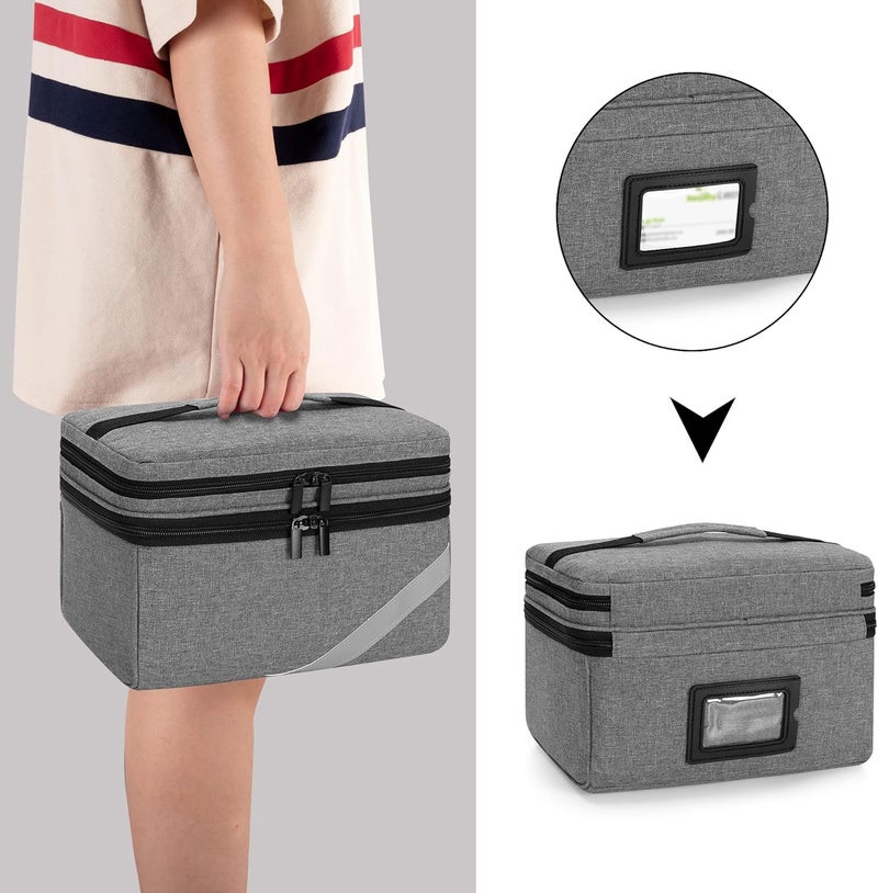 Trunab Medicine Storage and Organizer Bag Empty Pill Bottle Organizer with Portable Small Pouch Home First Aid Box for Emergency Medication Supplements or Medical Kits Bag OnlyPatent Design - Image 5