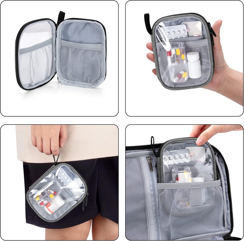 Trunab Medicine Storage and Organizer Bag Empty Pill Bottle Organizer with Portable Small Pouch Home First Aid Box for Emergency Medication Supplements or Medical Kits Bag OnlyPatent Design - Image 3