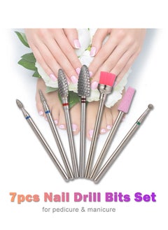 TOOARTS 7pcs Nail Drill Bits Set, for Pedicure and Manicure, Electric Nail Drill Machine Accessories  - Image 3